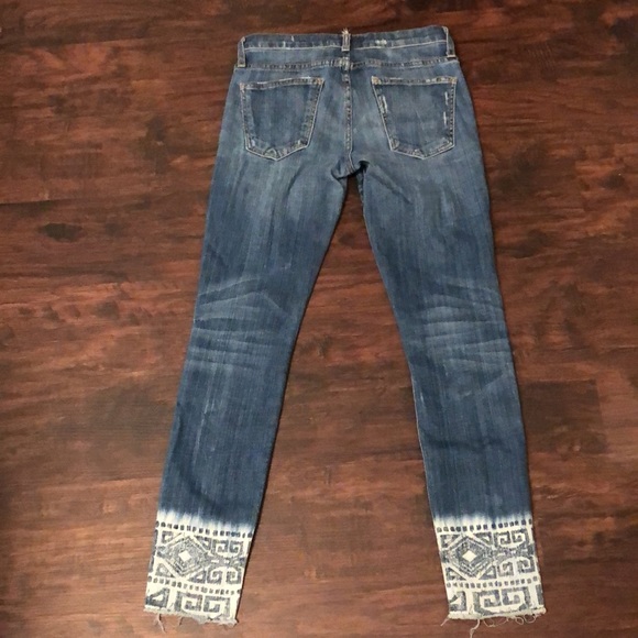 Current Elliot Women’s The Cut Off Stiletto Distressed Skinny Jeans - Picture 2 of 5